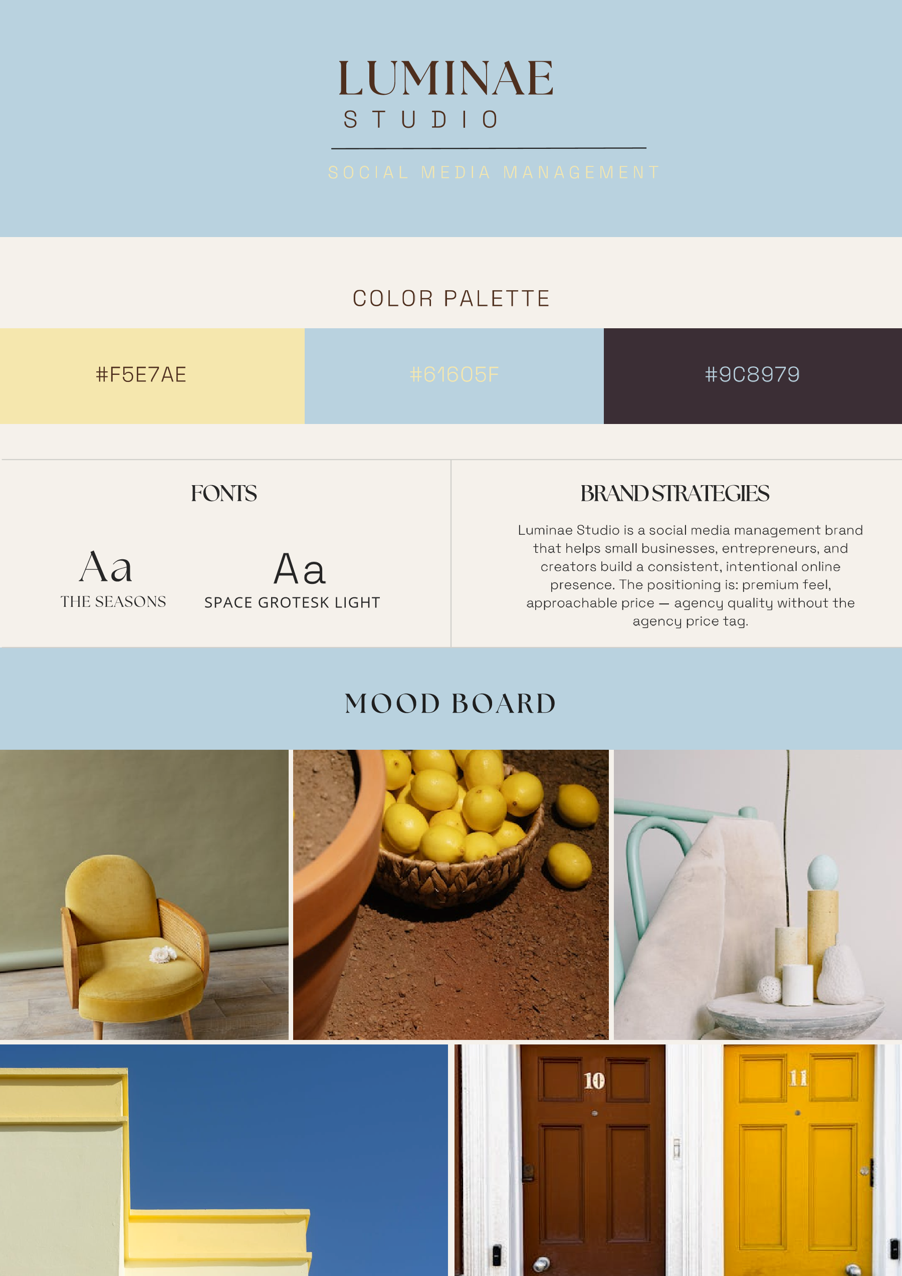 Luminae Studio brand kit